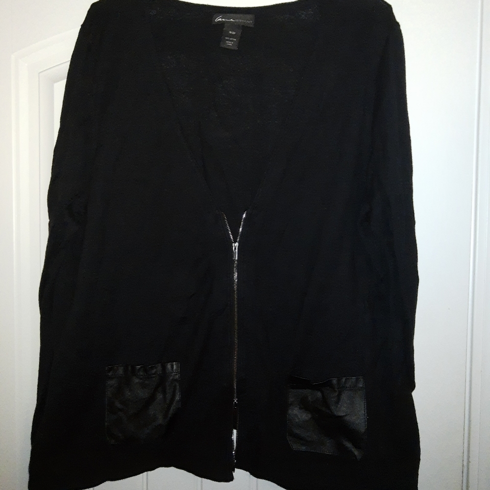 Black cardigan